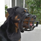 Dog Muzzle | Soft Silicone Cage Design | Adjustable Straps