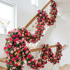Silk Rose Garland | High-Quality & Long-Lasting | 230 cm