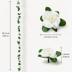 Silk Rose Garland | High-Quality & Long-Lasting | 230 cm