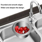 Sink Strainer Basket | Brushed Stainless Steel & Corner-Hanging