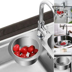 Sink Strainer Basket | Brushed Stainless Steel & Corner-Hanging