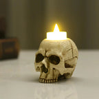 Skull Candle Holder | Handcrafted Resin & Gothic