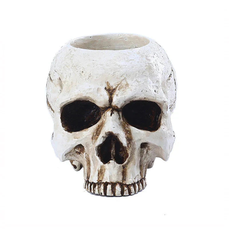 Skull Candle Holder | Handcrafted Resin & Gothic