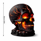 Skull Lamp | Flickering Lava Effect & USB-Powered