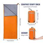 Sleeping Bag | Waterproof & Blanket-Convertible | Compression Sack Included