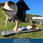 Sleeping Pad | Ultralight & Compact With Built-In Foot Pump