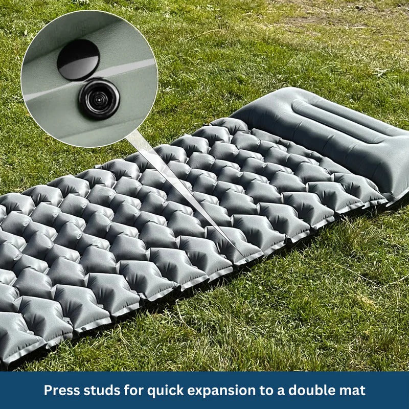Sleeping Pad | Ultralight & Compact With Built-In Foot Pump
