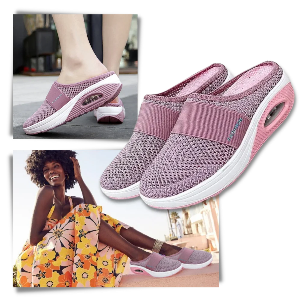 Slip-On Walking Shoes | Cushioned & Breathable | Roomy Toe