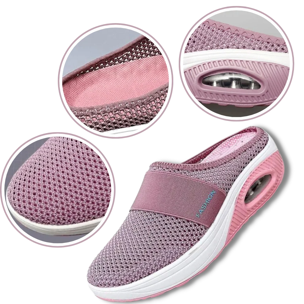 Slip-On Walking Shoes | Cushioned & Breathable | Roomy Toe