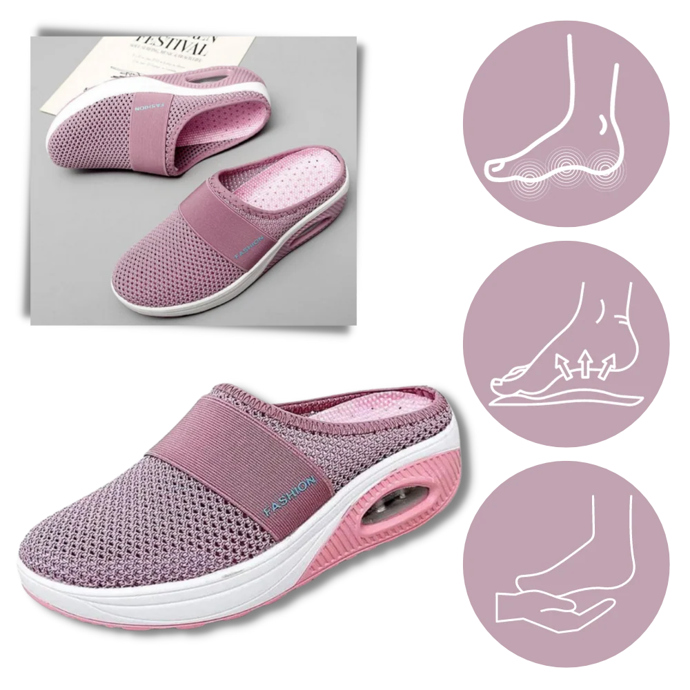 Slip-On Walking Shoes | Cushioned & Breathable | Roomy Toe