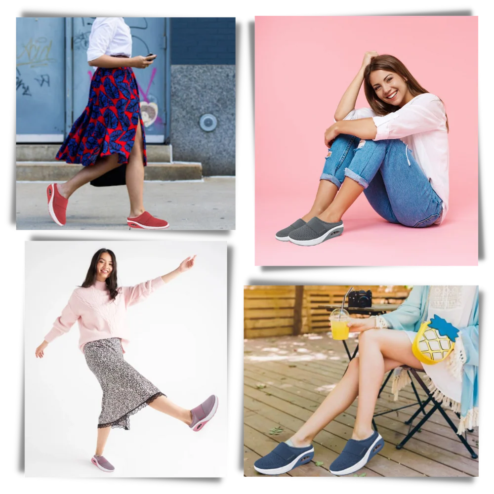 Slip-On Walking Shoes | Cushioned & Breathable | Roomy Toe
