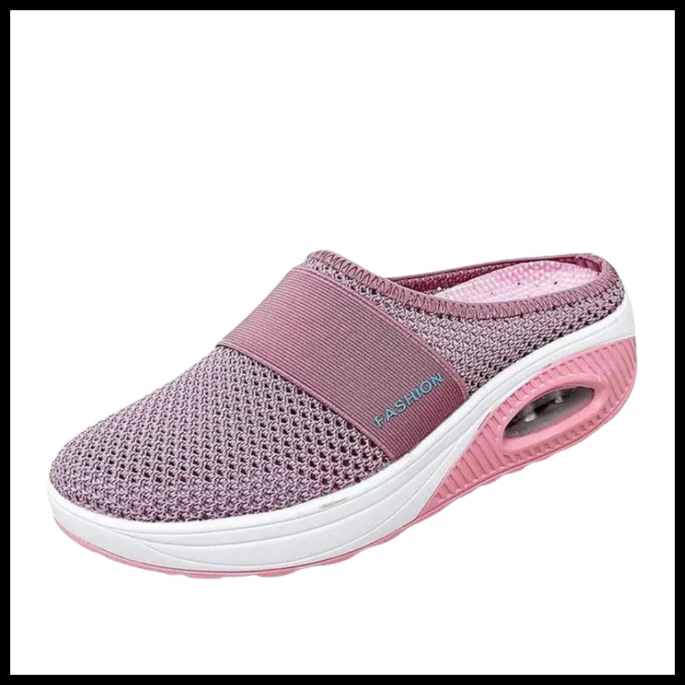 Slip-On Walking Shoes | Cushioned & Breathable | Roomy Toe