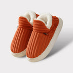 Slipper Boots | Sherpa Fleece & Corduroy | Non-Slip Sole