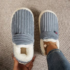 Slipper Boots | Sherpa Fleece & Corduroy | Non-Slip Sole