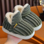 Slipper Boots | Sherpa Fleece & Corduroy | Non-Slip Sole