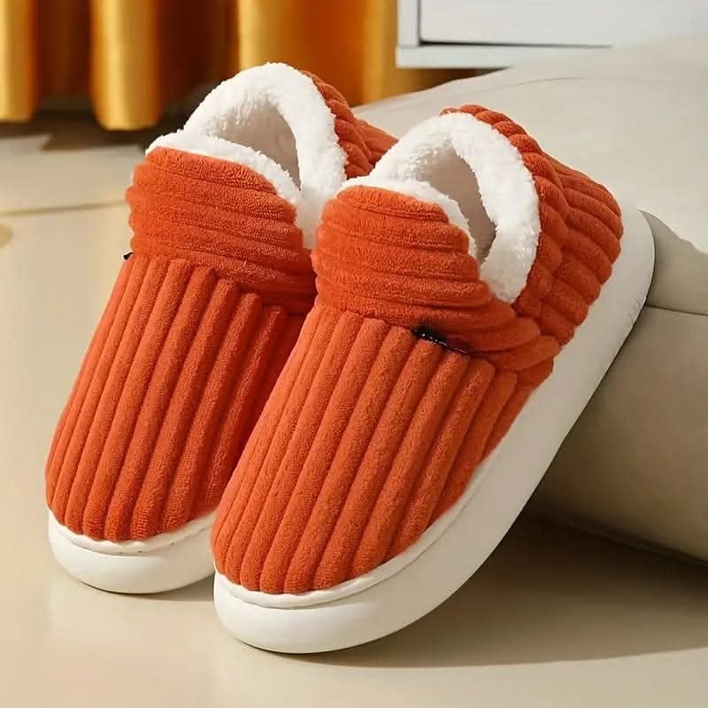 Slipper Boots | Sherpa Fleece & Corduroy | Non-Slip Sole