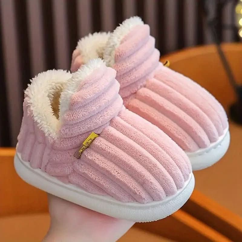 Slipper Boots | Sherpa Fleece & Corduroy | Non-Slip Sole