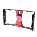 Smartphone Video Rig | LED Light & Triple Cold Shoe Mounts | Fits Phones Up To 85mm