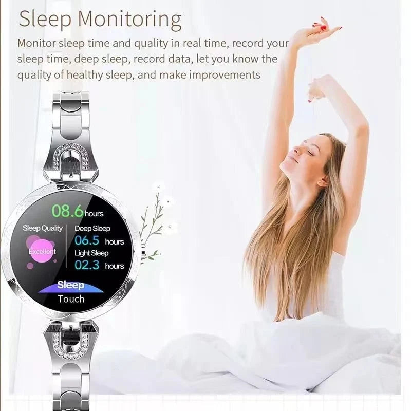 Smartwatch | Waterproof Heart Rate & Blood Pressure Monitor | 7-Day Battery