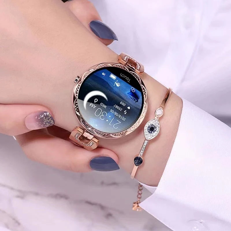 Smartwatch | Waterproof Heart Rate & Blood Pressure Monitor | 7-Day Battery