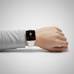 Smartwatch | Rectangular Touchscreen & Call Notifications | Silicone Strap