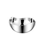 Snack Bowl Set | Stainless Steel & Wood Tray | Set of 3