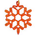 Snowflake Christmas Lights | Copper Wire String & Warm LED | Waterproof, 30 cm
