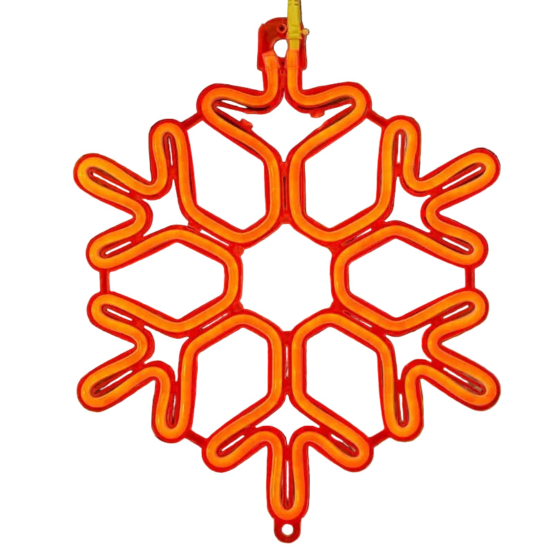 Snowflake Christmas Lights | Copper Wire String & Warm LED | Waterproof, 30 cm