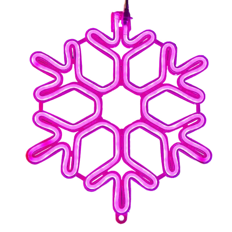 Snowflake Christmas Lights | Copper Wire String & Warm LED | Waterproof, 30 cm