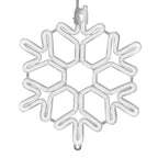 Snowflake Christmas Lights | Copper Wire String & Warm LED | Waterproof, 30 cm