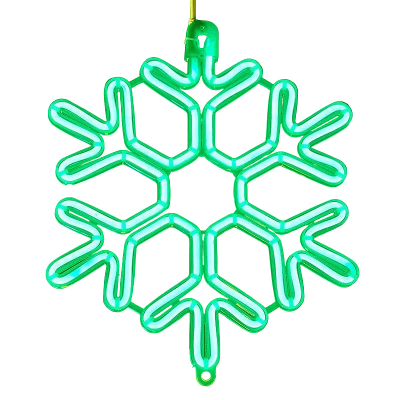 Snowflake Christmas Lights | Copper Wire String & Warm LED | Waterproof, 30 cm
