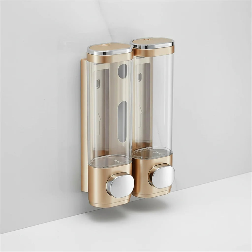 Soap Dispenser | Wall-Mounted Glass & Metal Pump