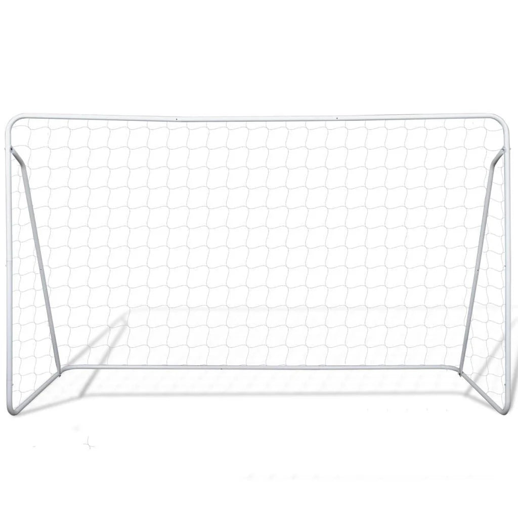 Soccer Goal | Steel Frame & Waterproof Polyester Net | Includes Ground Stakes