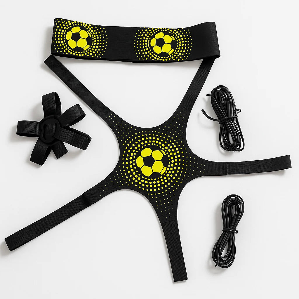 Soccer Rebounder Belt | Adjustable Neoprene & Elastic Rebound Cord | Fits Size 3–5