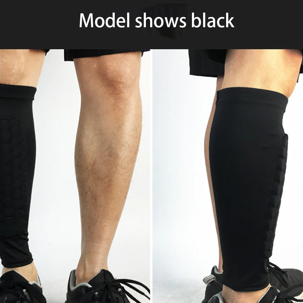 Soccer Shin Guards | EVA Honeycomb Impact Protection | Compression Fit & Silicone Grip