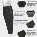 Soccer Shin Guards | EVA Honeycomb Impact Protection | Compression Fit & Silicone Grip