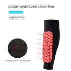 Soccer Shin Guards | EVA Honeycomb Impact Protection | Compression Fit & Silicone Grip