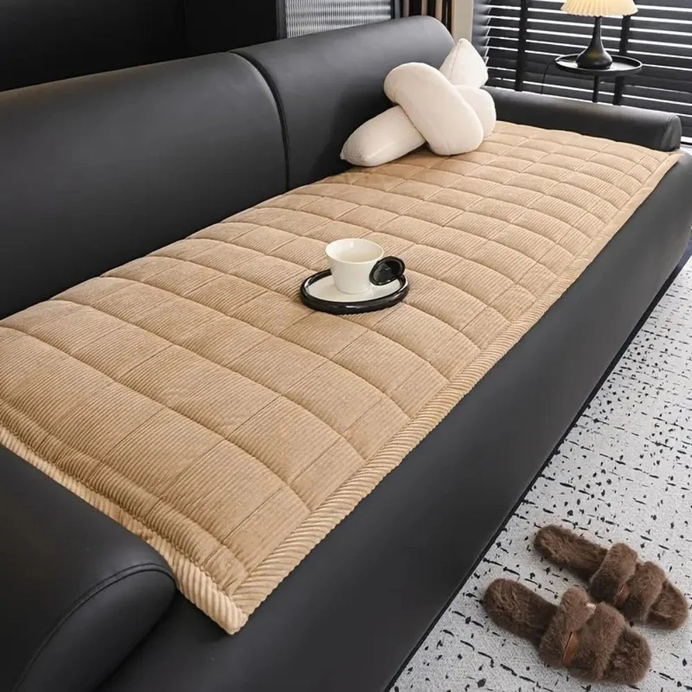 Sofa Cover | Quilted Microfiber & Non-Slip | Machine Washable