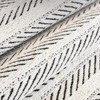 Sofa Cover | Soft Microfiber Herringbone | Scalloped Edge