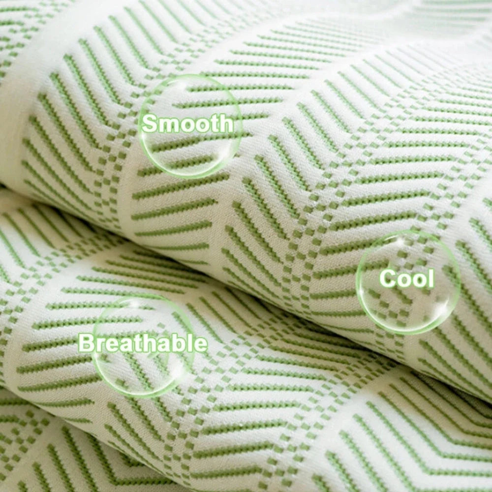 Sofa Cover | Soft Microfiber Herringbone | Scalloped Edge