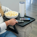 Sofa Tray | Foldable Legs & Non-Slip Surface | Fits 35.5 cm Armrests