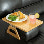 Sofa Tray | Foldable Legs & Non-Slip Surface | Fits 35.5 cm Armrests