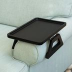 Sofa Tray | Foldable Legs & Non-Slip Surface | Fits 35.5 cm Armrests