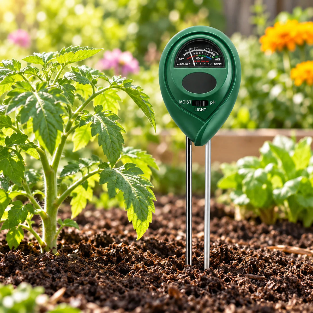 Soil Tester | 3-In-1 Moisture, Light & pH | 1 Or 2 Pieces