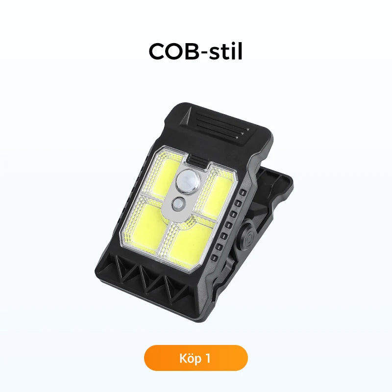 Solar Clip Light | Motion Sensor, USB-C & Weatherproof