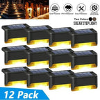 Solar Deck Lights | Solar-Powered Warm Lighting | Easy Installation