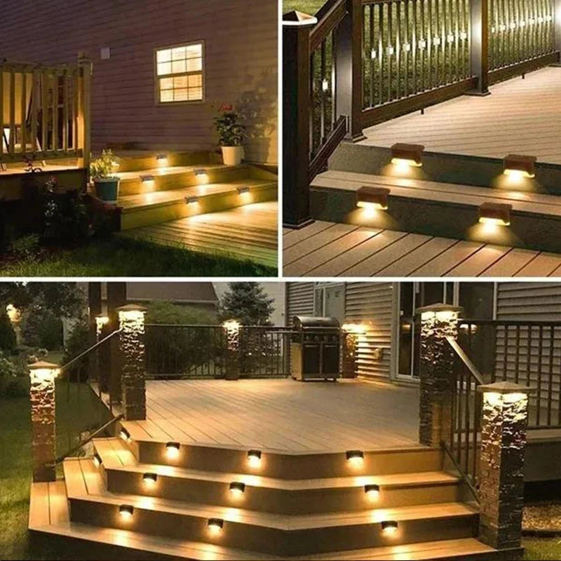Solar Deck Lights | Solar-Powered Warm Lighting | Easy Installation
