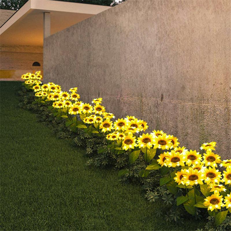 Solar Garden Light | Sunflower Design & Ground Stake | Up to 8 Hours