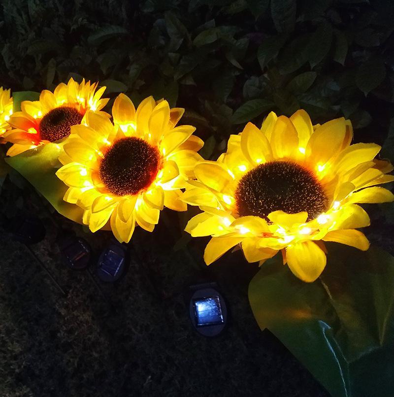 Solar Garden Light | Sunflower Design & Ground Stake | Up to 8 Hours