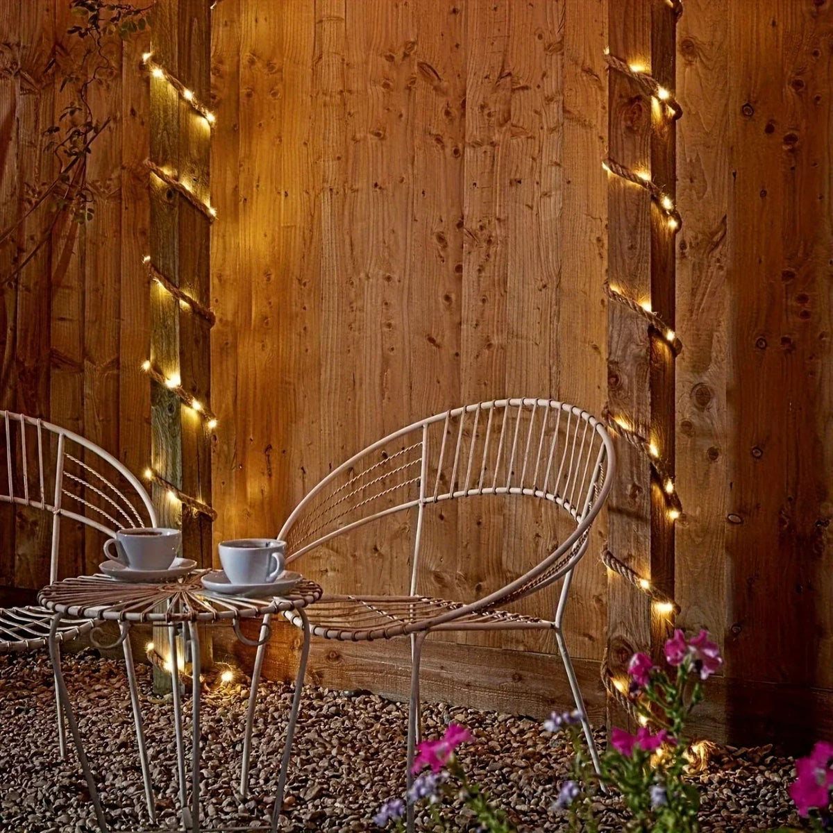 Solar Garden Light | Hemp Rope & Solar-Powered LED | Up to 8-Hour Runtime